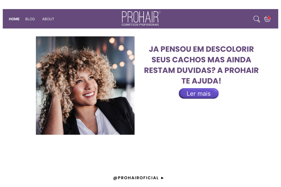 Ja pensou em descolorir seus cachos mas ainda restam duvidas? A ProHair te ajuda!