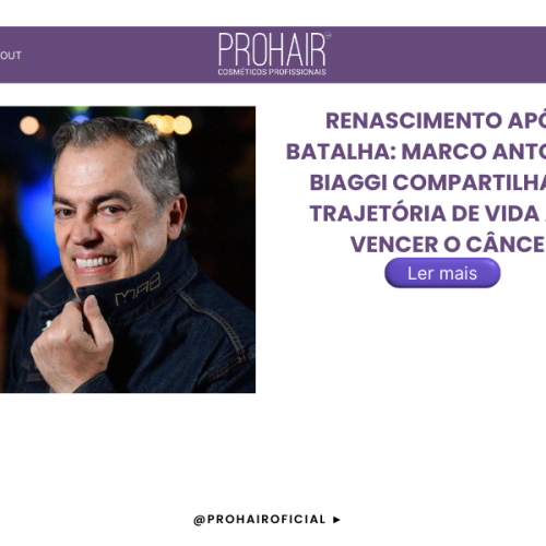 Renascimento após a batalha: Marco Antonio de Biaggi compartilha sua trajetória de vida após vencer o câncer.