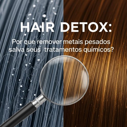 Detox Capilar: Por que remover metais pesados salva sua química?